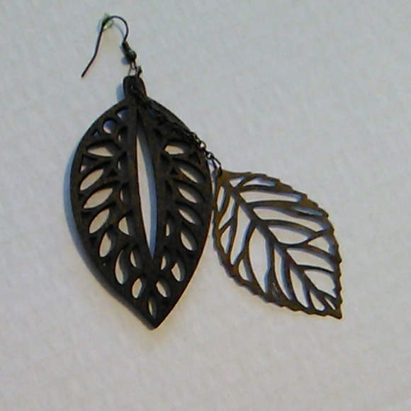 2 in one feather earrings - Picture 4 of 7
